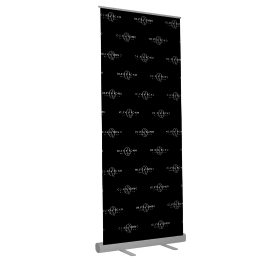 Pop-up Retractable Banner + Stand 31.5" x 78.5"