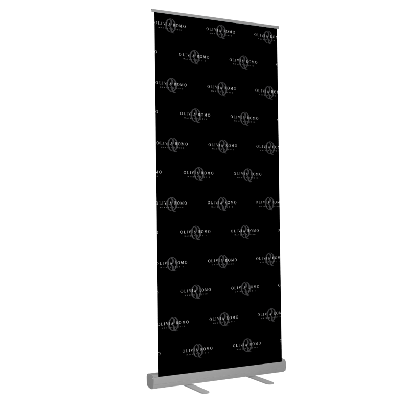 Pop-up Retractable Banner + Stand 31.5" x 78.5"