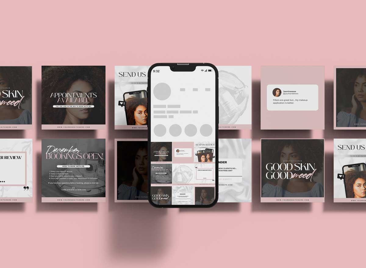 9 Esthetician Templates | Instagram